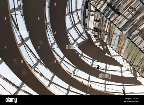 inside glass dome of bundestag, reichstag in Berlin Stock Photo - Alamy