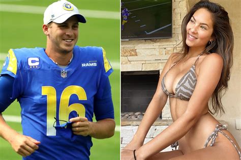 Jared Goff's girlfriend models bikini at home as Rams beat the Giants