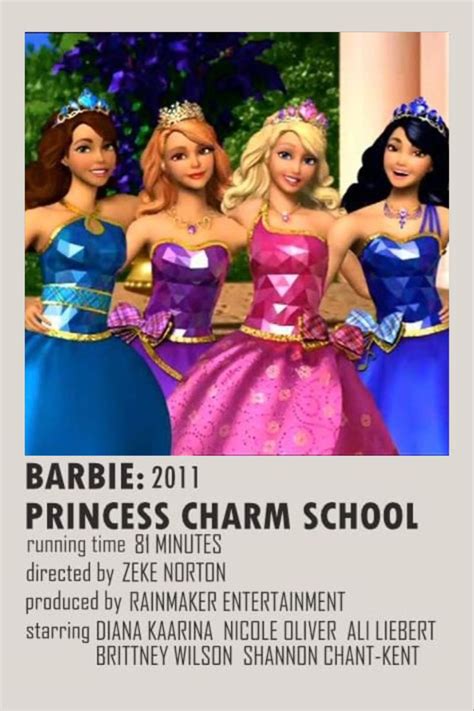 barbie princess charm school movie polaroid poster | Princess charm ...