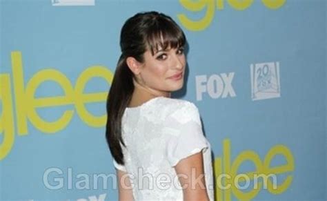 Celeb Hairstyle: Lea Michele Sports Cute Ponytail at “Glee” Screening