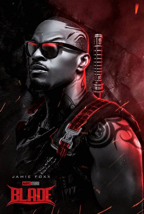 Jamie Foxx as Blade (Credit: BossLogic) : r/Marvel