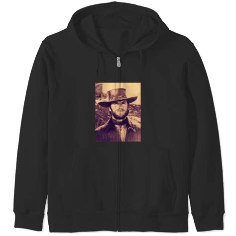 CLINT EASTWOOD - Clint Eastwood Cowby Hat Portrait Original Art Zip Hoodies sold by LisaDMosley ...