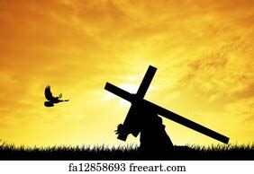 Free art print of Jesus Christ on the Cross | FreeArt | fa12845549