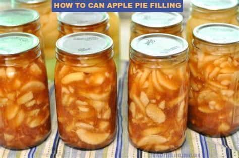 Steps to Make Apple Pie Filling Can