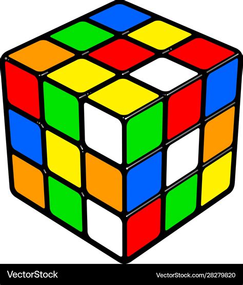 Rubik cube Royalty Free Vector Image - VectorStock