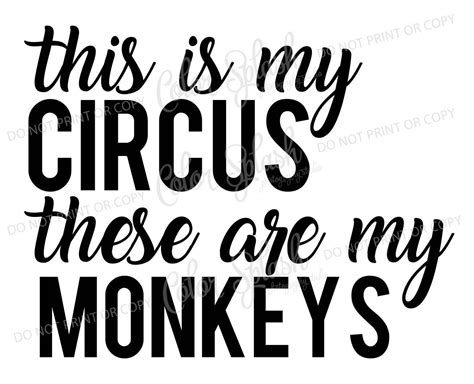 Papercraft Funny Mom Svg Silhouette Mom Quotes Svg Mom Svg This Is My Circus These Are My ...