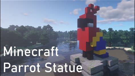 Parrot Statue 🦜 tutorial | Minecraft - YouTube