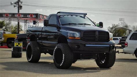 Lifted and tricked-out all black single cab 3rd gen Ram Dodge Ram 4x4, Dodge Cummins, Dodge ...