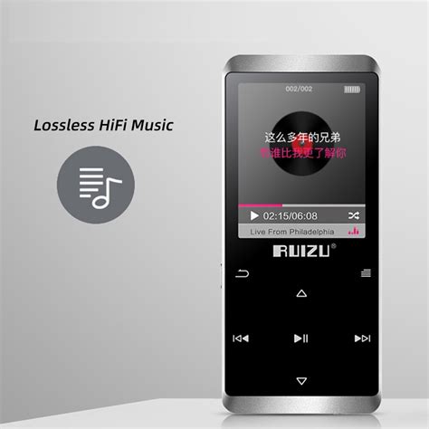 RUIZU MP3 Player Bluetooth HiFi Digital Audio Player Touchscreen 16GB ...