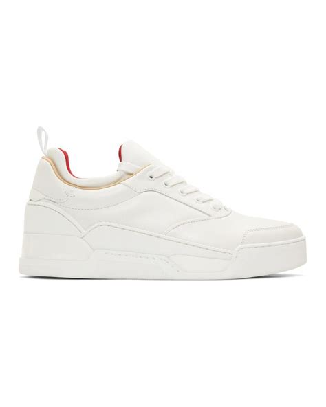 Christian Louboutin White Aurelien Sneakers for Men | Lyst