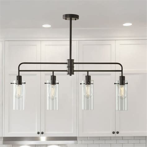 Better Homes & Gardens 4-Light Kitchen Island Pendant Light Orb, Matte Black - Walmart.com ...