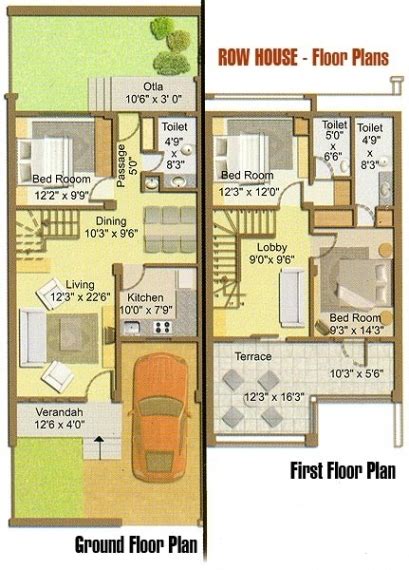 Recommended Row Home Floor Plan - New Home Plans Design