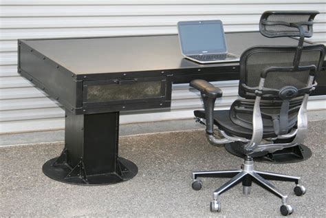 Combine 9 | Industrial Furniture – Industrial desk with drawers