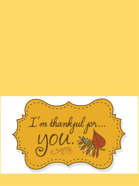 Printable Thank You Card Template