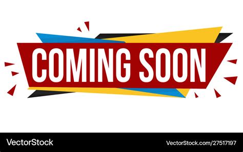 Coming soon banner design Royalty Free Vector Image