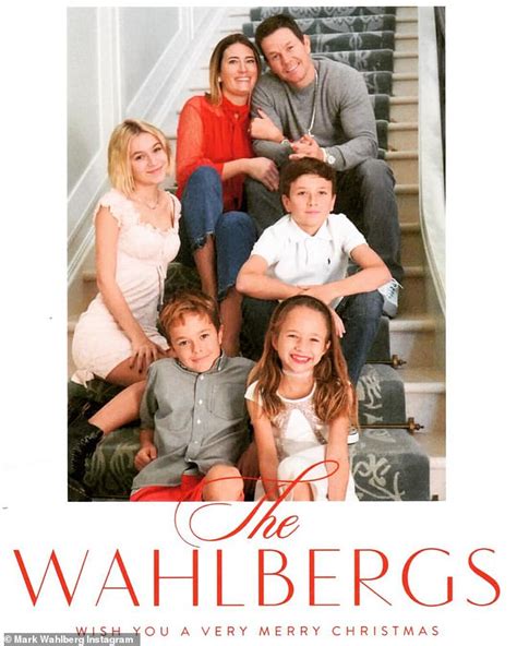 Mark Wahlberg poses with wife Rhea Durham and their four kids in family ...