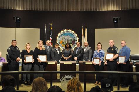 City Council honors several Fontana Police Department employees