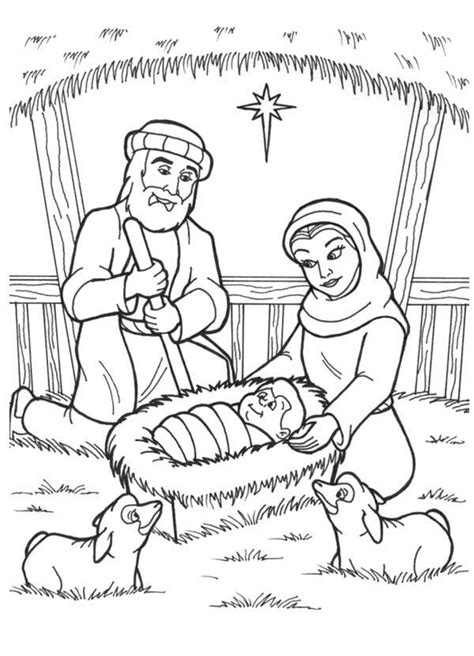 Printable Coloring Pages Jesus Birth