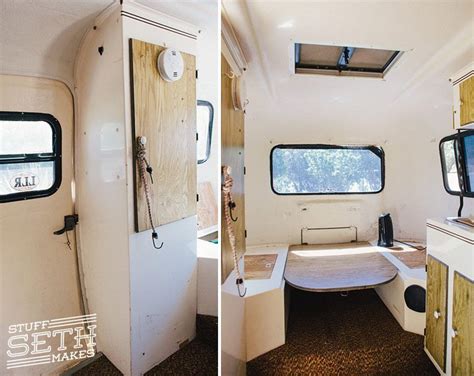 vintage-scamp-travel-trailer-closet-interior-update | Camping ausbau ...