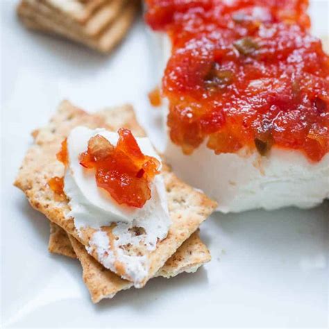 Pepper Jelly Cream Cheese Appetizer | A Joyfully Mad Kitchen