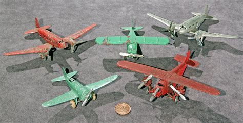 Old Antique Toys: Vintage Old Metal Toy Airplanes