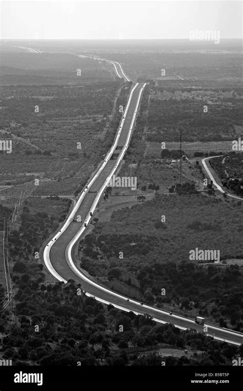 aerial view about the interstate 10 highway in Texas Stock Photo - Alamy