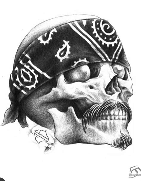 Gangster Skull Tattoo Designs - template