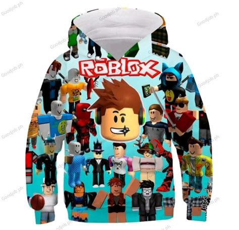 ROBLOX JACKET WITH HOODIE for kids game 3D Print cartoon unisex 5-13 ...