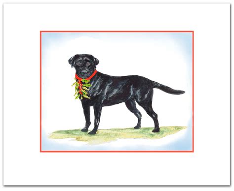 Items similar to Black Lab Christmas cards. 10 per box. Greeted ...