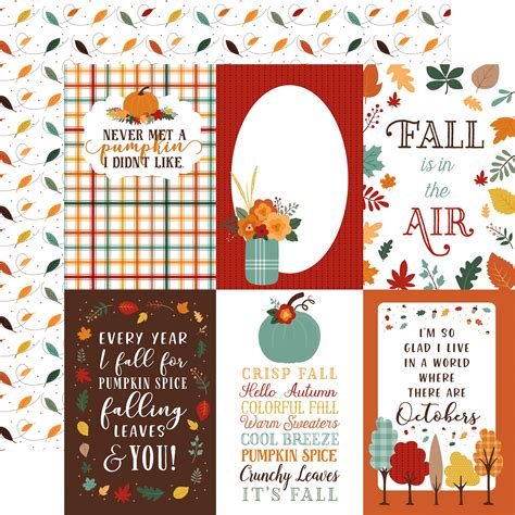 Happy Fall Double-Sided Cardstock 12X12 - 7 Options - 787790199014