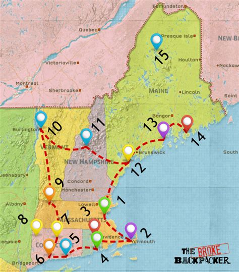 Epic New England Road Trip Guide for 2019 [Including Fall Foliage!] | Road trip map, New england ...