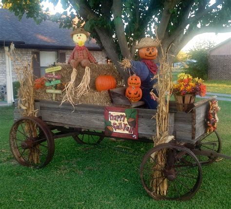 My old wagon | Fall wagon decor, Fall yard decor, Fall decorations porch