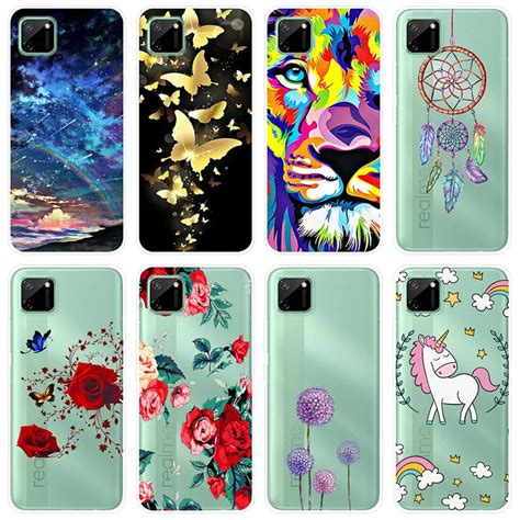 For Realme C11 Case Silicone TPU Soft Phone Case For Realme C11 C 11 RealmeC11 Case Cartoon Back ...