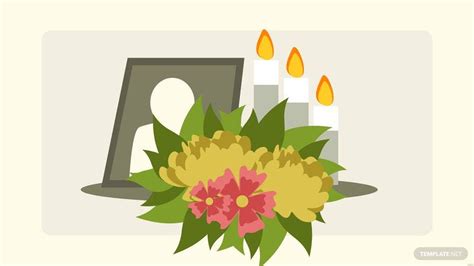 Flower Funeral Background in Illustrator, SVG, JPG, EPS, PNG - Download | Template.net