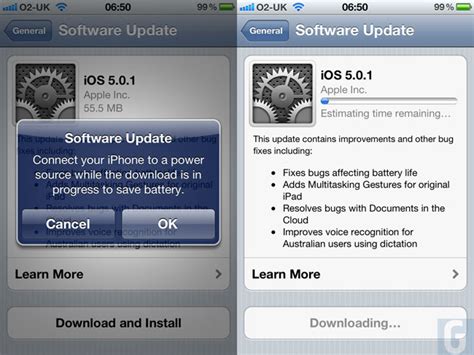 Apple Releases iOS 5.0.1 Battery Fix Update