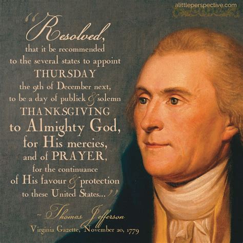 thomas jefferson’s thanksgiving proclamation