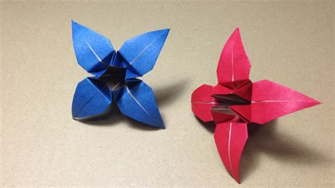 Origami Flower Instructions / Iris - YouTube