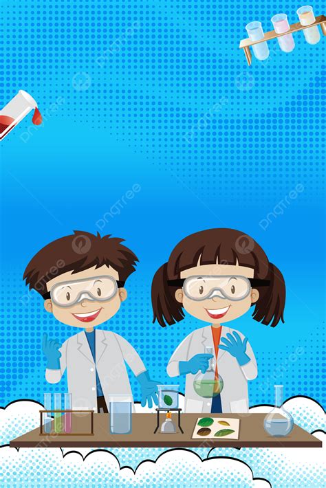 Cartoon Fresh Science Experiment Background Wallpaper Image For Free Download - Pngtree