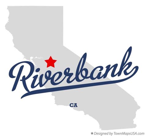 Map of Riverbank, CA, California