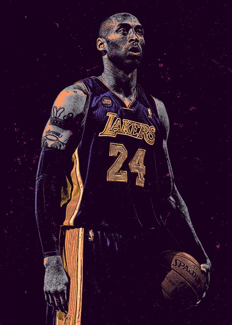 Wall Art Print Lakers Basketball Player 24 | Gifts & Merchandise ...