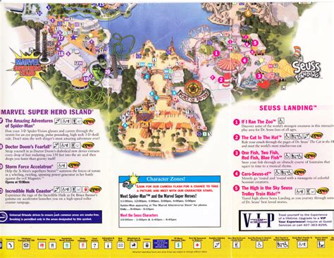 Universal Studios Islands of Adventure - 2008 Park Map