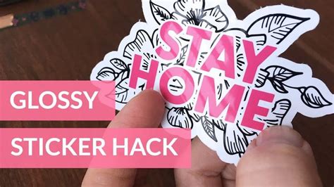 Cricut Glossy Sticker Paper Hack - YouTube | Cricut sticker paper, Glossy sticker paper, Sticker ...