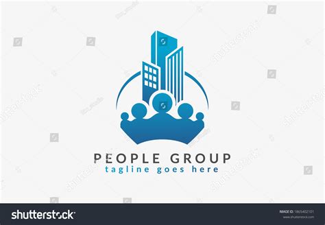 People Group Building Agent Logo Illustration Stock Vector (Royalty Free) 1865402101 | Shutterstock