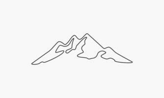 Details more than 71 mountain line drawing - xkldase.edu.vn