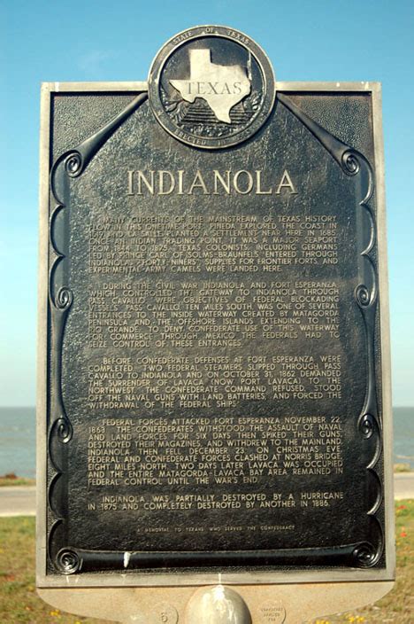 Indianola, Tx - Indianola Texas Historical Marker