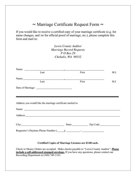 Marriage Certificate Template Pdf - PDF Template