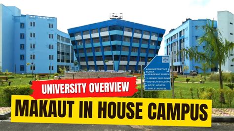 MAKAUT In House Campus Tour | Overview Of University | Admission 2023 ...