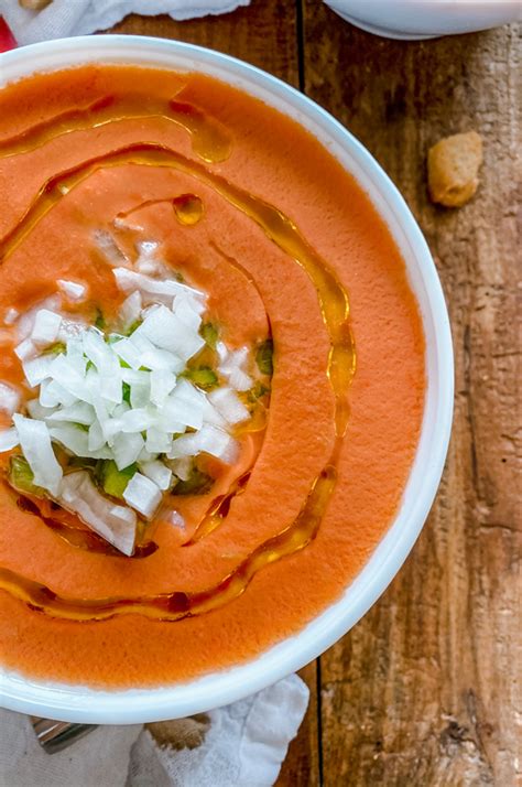 Authentic Spanish Gazpacho Recipe ¨Gazpacho Andaluz¨ Spain on a Fork