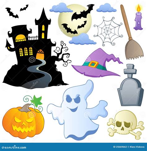 Halloween Theme Collection 1 Stock Vector - Illustration of clipart ...