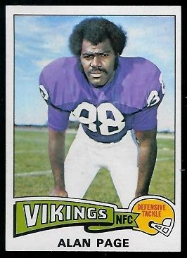 Alan Page - 1975 Topps #520 - Vintage Football Card Gallery